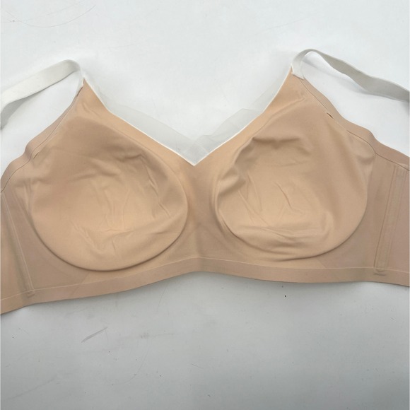 HoneyLove Crossover Bra White T-Shirt Bra Size M Seamless Wireless Comfort - Picture 5 of 7